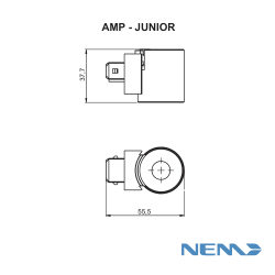 COIL (COIL AMP-JUNIOR) 100%ED (09400) 24VDC 13x37.7mm 20.5W 